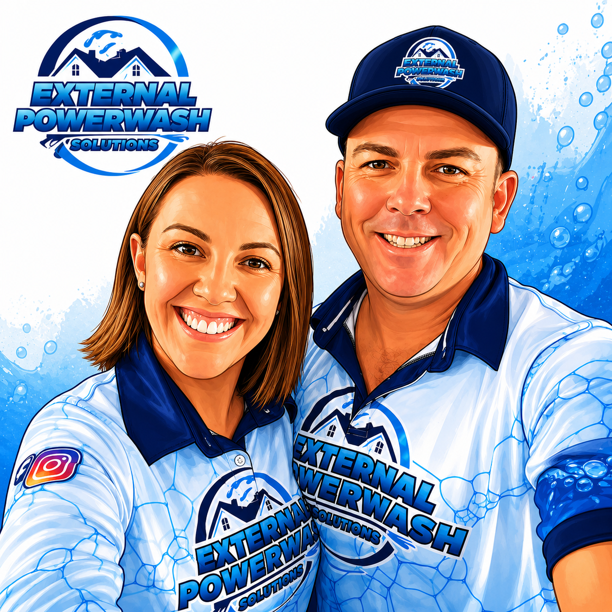 Amie and Grant — the husband and wife team behind External Powerwash Solutions